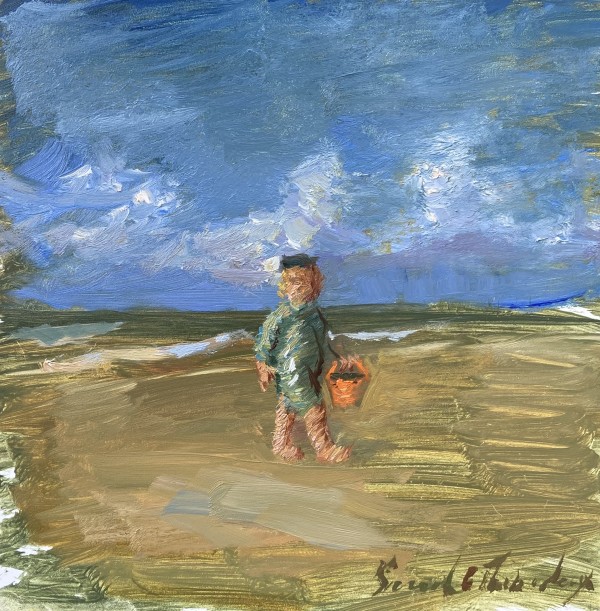 Little Boy with Pail by Sarah Griffin Thibodeaux