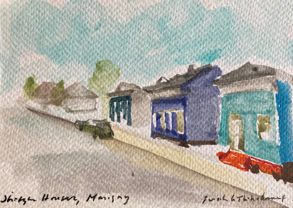 Shotgun Houses, Marigny by Sarah Griffin Thibodeaux, Image 1.