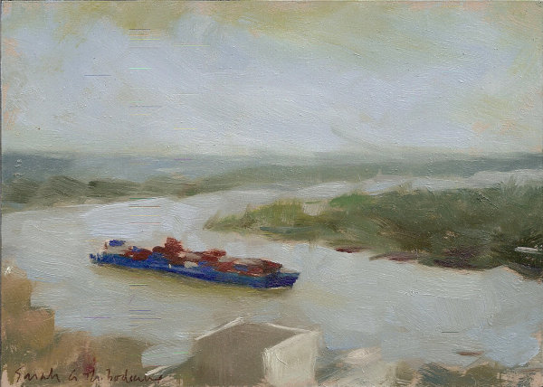 Riverscape (Study in Gray and Blue)