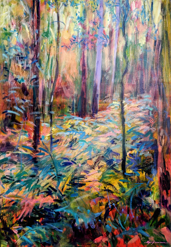 Enveloped by the Vibrant Forest Spirit by Olga