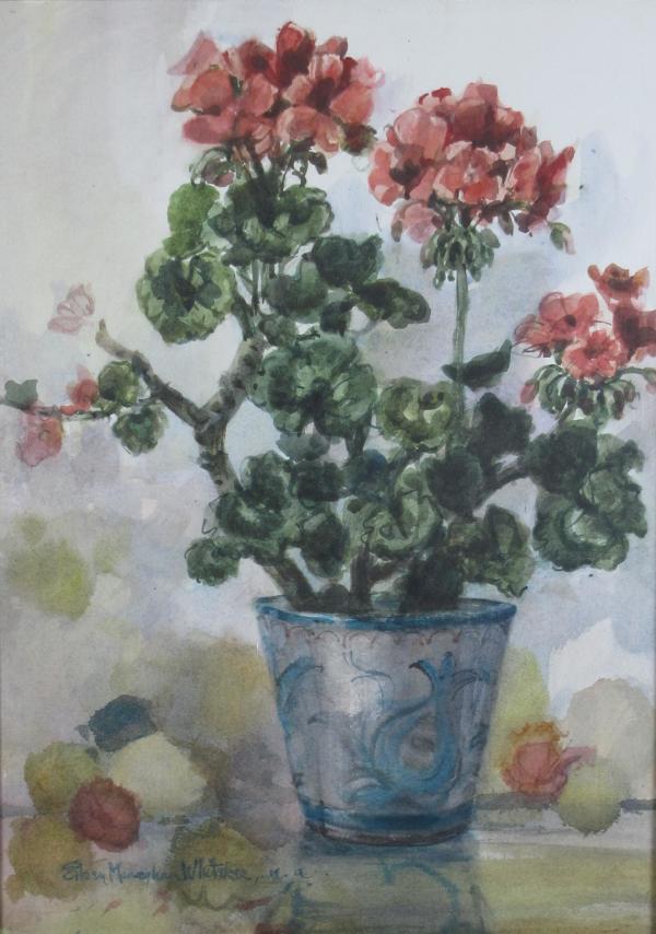 Geraniums #4 by Eileen Monaghan Whitaker