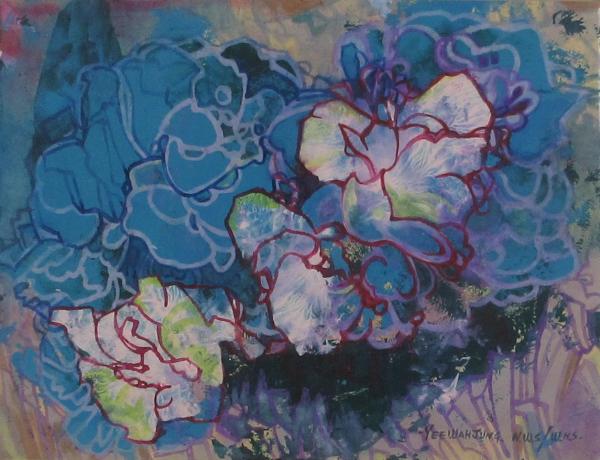 Doris Frith Pelargonium Flowers by Yee Wah Jung