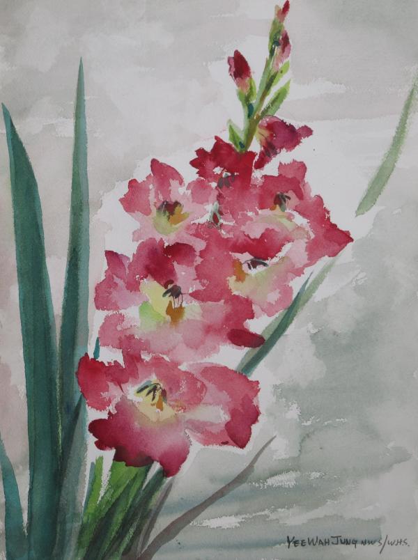Gladiolus Bloom by Yee Wah Jung