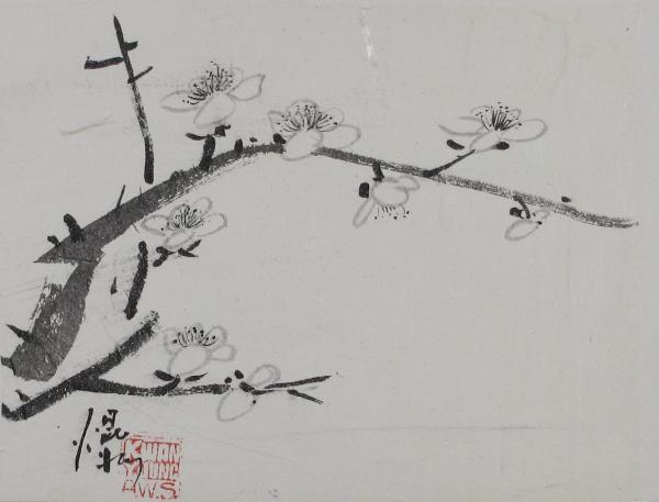 Plum Tree Flower #1 by Kwan Y. Jung