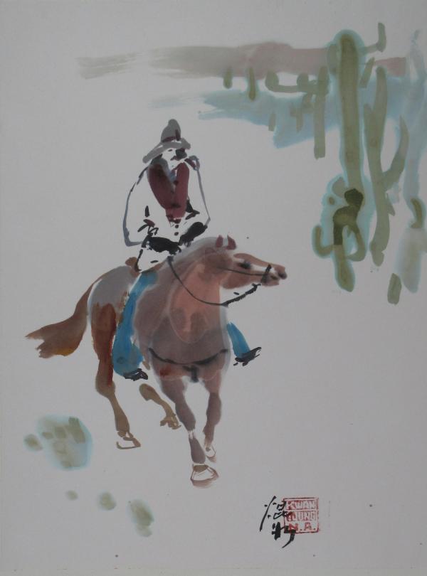 Horse and Rider by Kwan Y. Jung