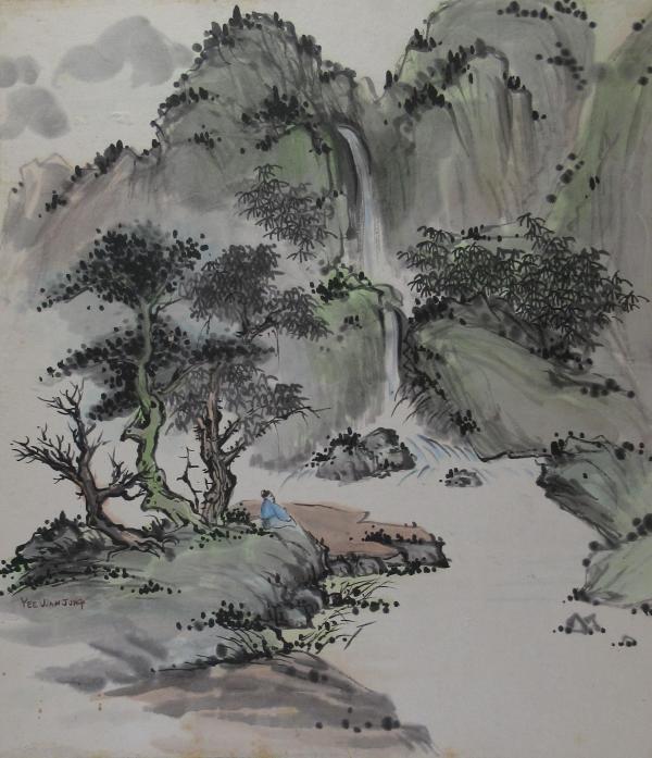 Meditation by a Waterfall by Yee Wah Jung