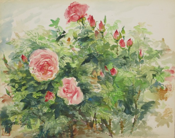 Pink Rose Blossums by Yee Wah Jung