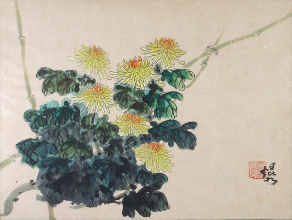 Yellow Chrysanthemums by Kwan Y. Jung