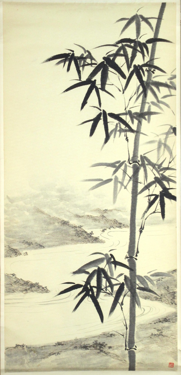 Bamboo and River by Kwan Y. Jung Attributed