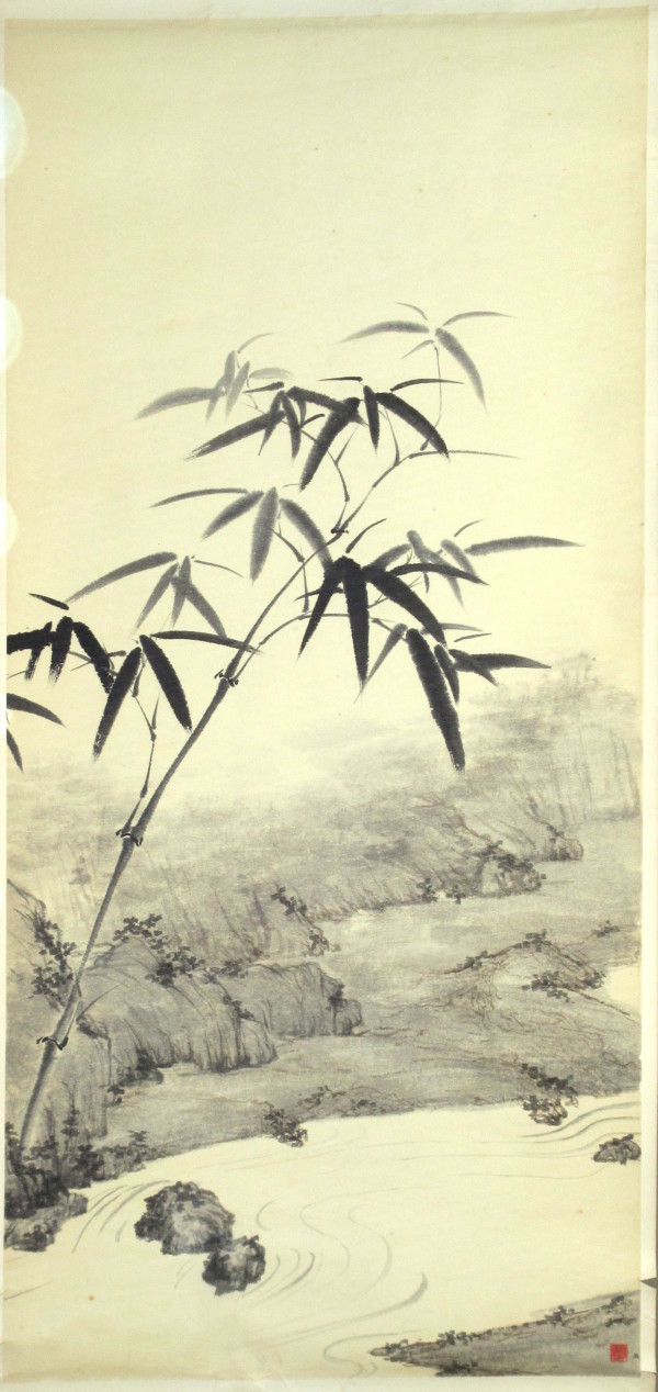 Bamboo and River Shore by Kwan Y. Jung Attributed
