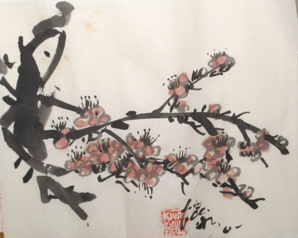 Plum Tree Blossums by Kwan Y. Jung