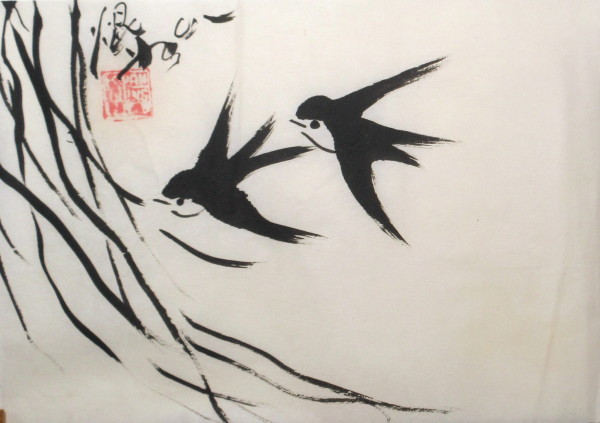 Swallows by Kwan Y. Jung
