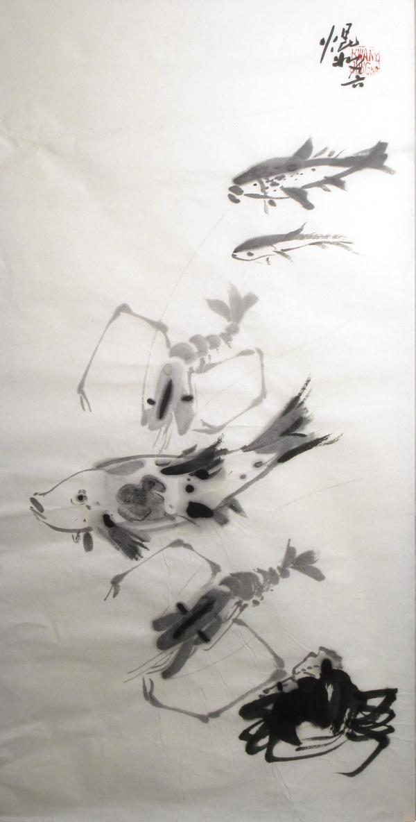 Carp, Crab and Prawn by Kwan Y. Jung