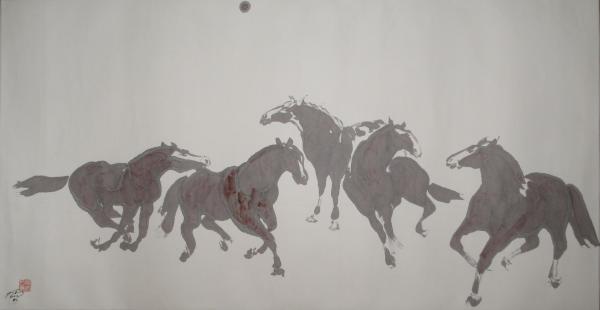 Horses by Kwan Y. Jung