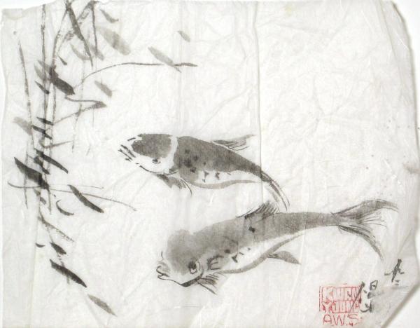 Fish and Bamboo by Kwan Y. Jung