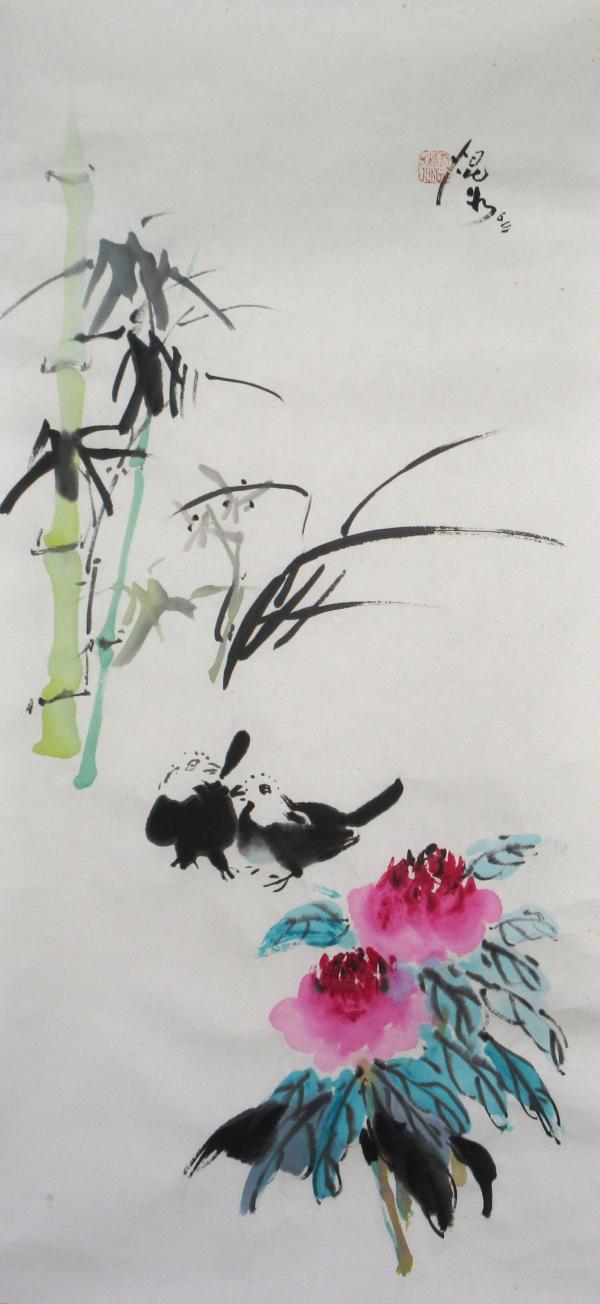 Brush Painting 2003 4/5 by Kwan Y. Jung