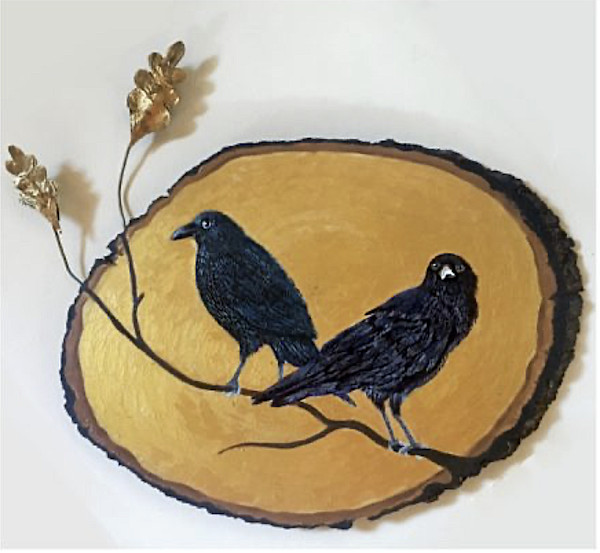 2 Black Birds by Sarah Stone