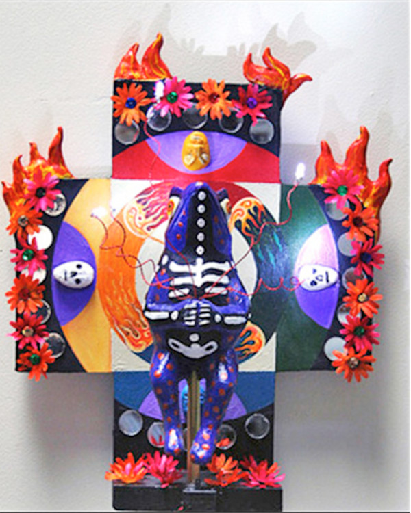 Frog Retablo by Sarah Stone