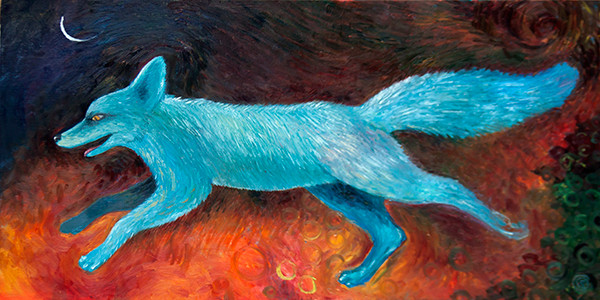 Blue Fox by Sarah Stone