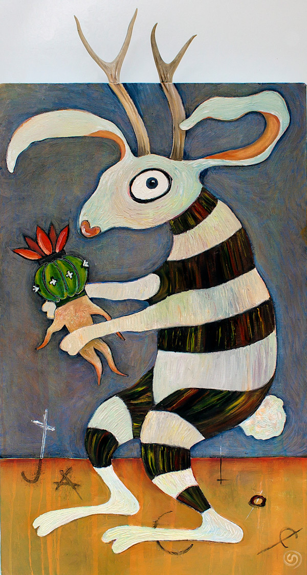Jackalope and Peyote Mandrake by Sarah Stone