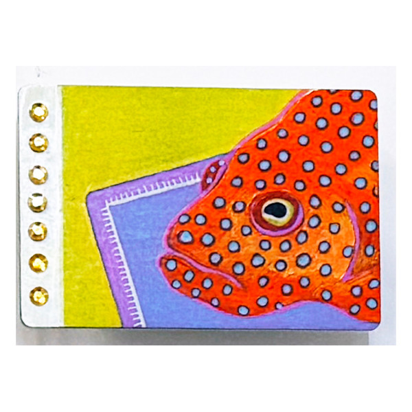 Red Glam Grouper by Sarah Stone