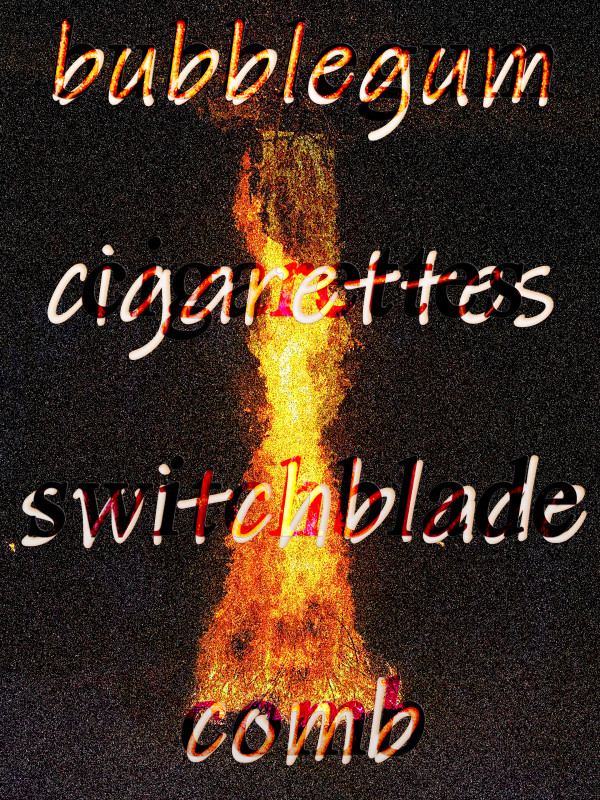 Bubblegum Cigarettes Switchblade Comb by Chris Horner