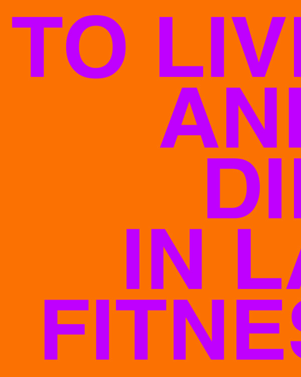TO LIVE AND DIE IN LA FITNESS by Chris Horner