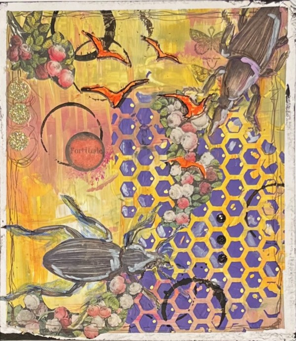 Beetles on the Move by Lori Bloom   bloomingcolorsart