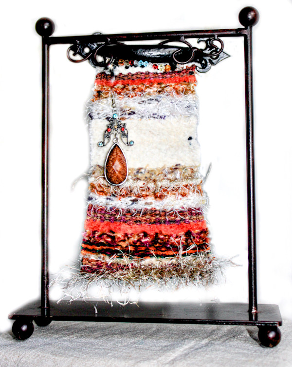 Autumn Harvest Mini Fiber Art Tapestry