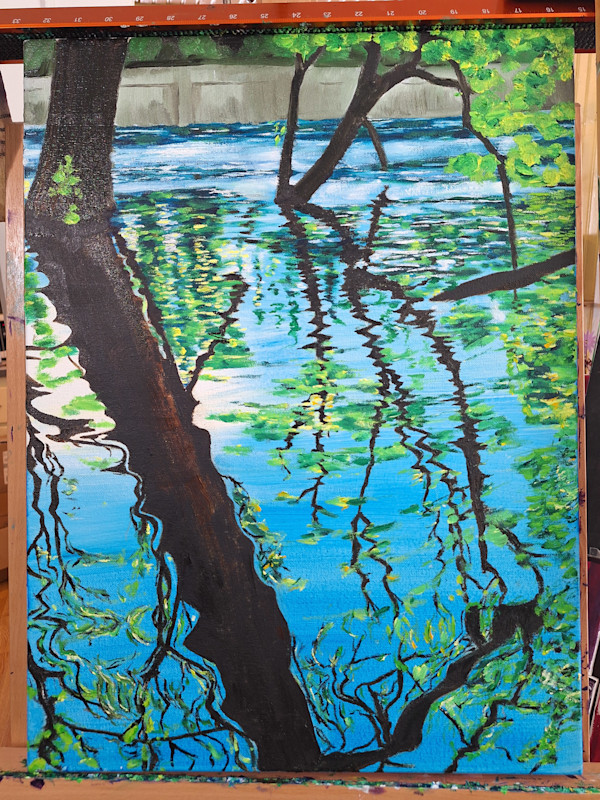 Fall Creek Scene by Amy Townsend