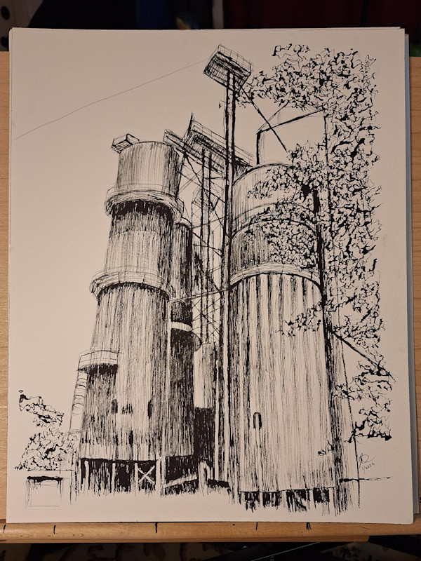 Grain Elevators by Amy Townsend