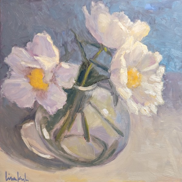 White Peonies by Lisa Kyle