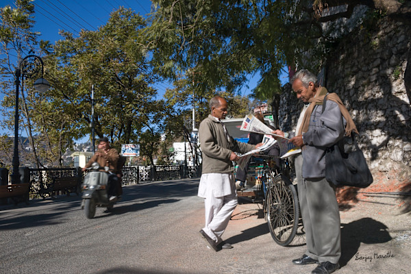 Reading Spot, Mussoorie (2005) by Sanjay Marathe