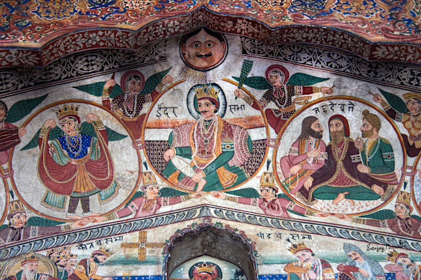 Indra Sabha Mural-2 Ram Rai Darbar Sahib, Dehradun by Sanjay Marathe