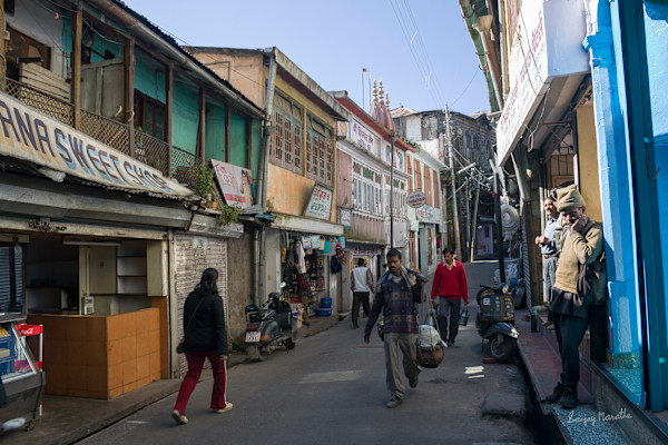 Street In Landour Bazaar, Mussoorie (2005) by Sanjay Marathe