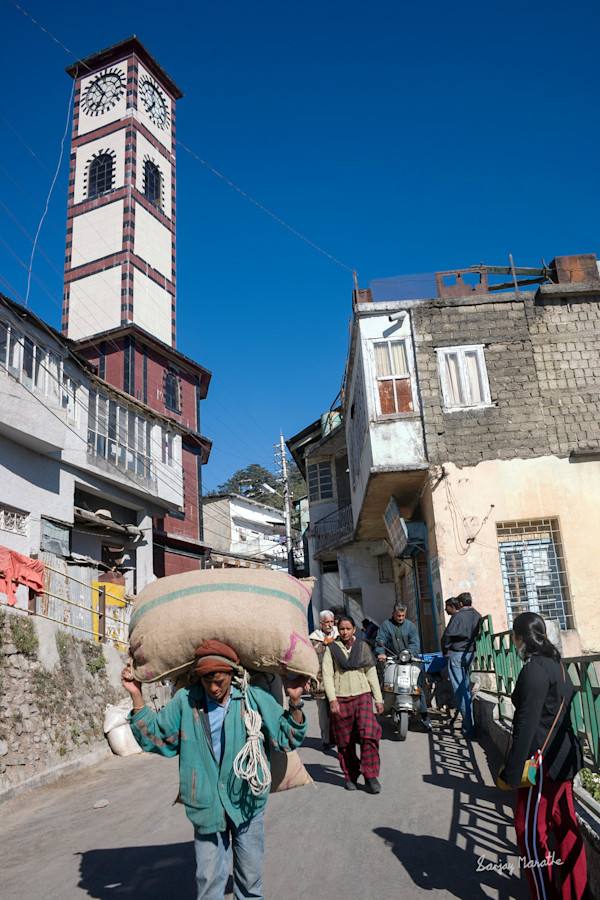 Porter, Landour Bazaar, Mussoorie (2005) by Sanjay Marathe