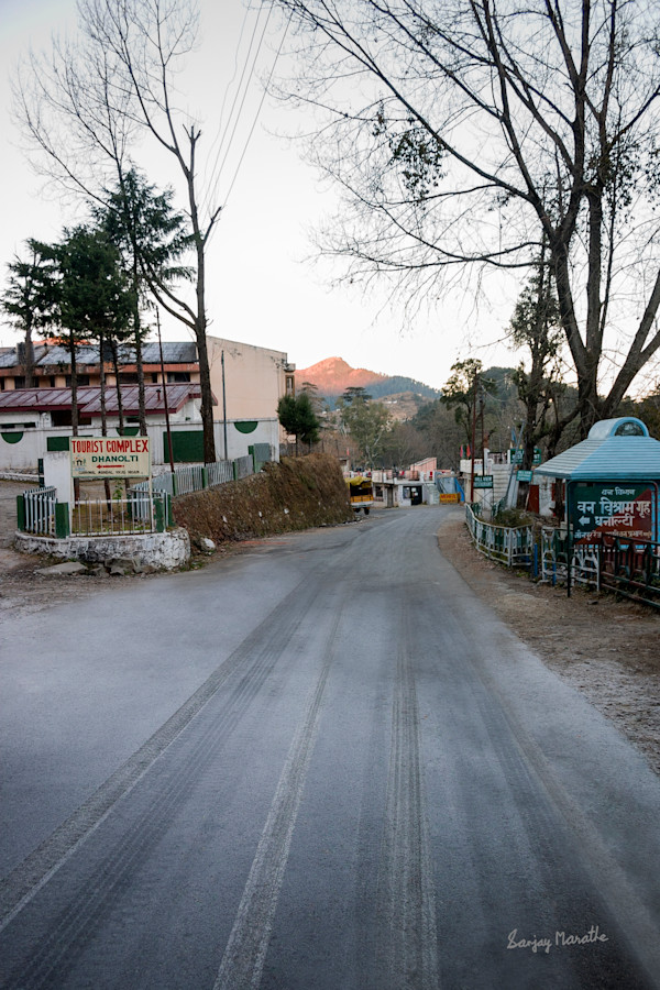 Icy Road, Dhanolti, Uttarakhand (2005) by Sanjay Marathe