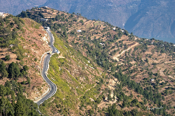 Winding Road-2, New Tehri (2005) by Sanjay Marathe