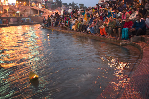 Dusk At Ghat-2, Haridwar (2005) by Sanjay Marathe