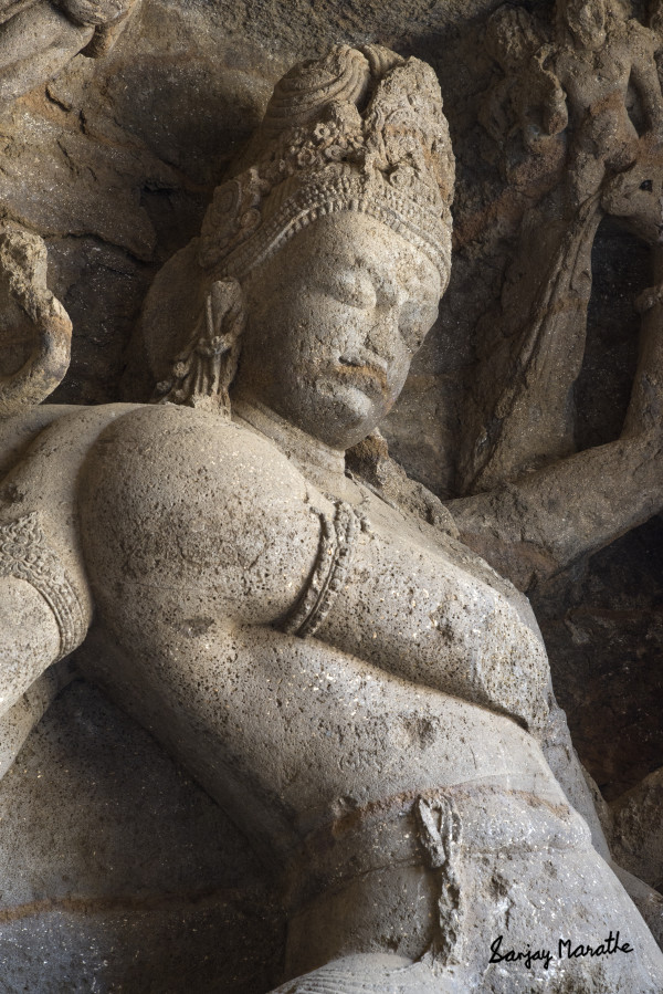 Nataraja Shiva Sculpture, Elephanta Caves, Mumbai (2016) by Sanjay Marathe