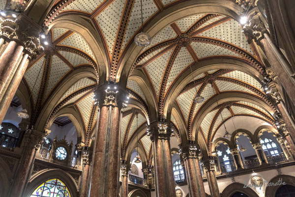 Ornate Ticket Hall, Victoria Terminus, Mumbai by Sanjay Marathe