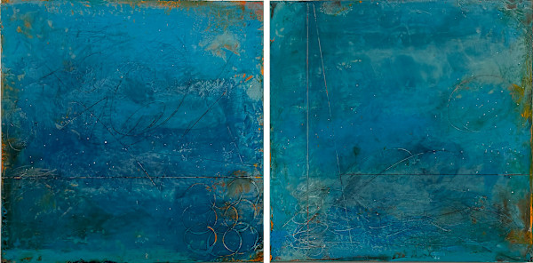 Pool Diptych by Graceann Warn