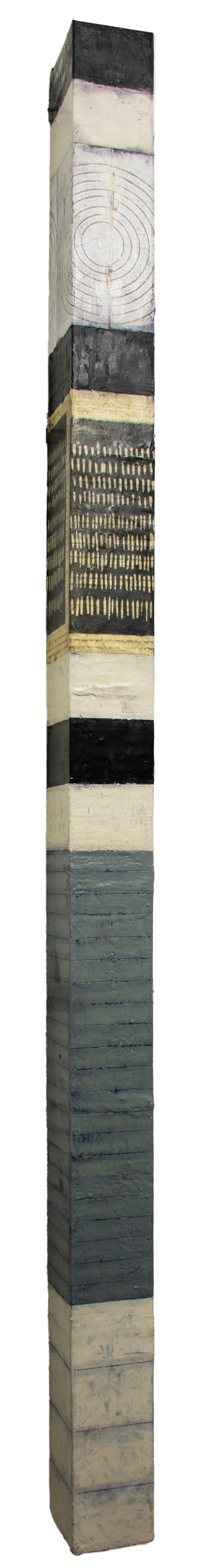 Wall Column-Black, white and grey