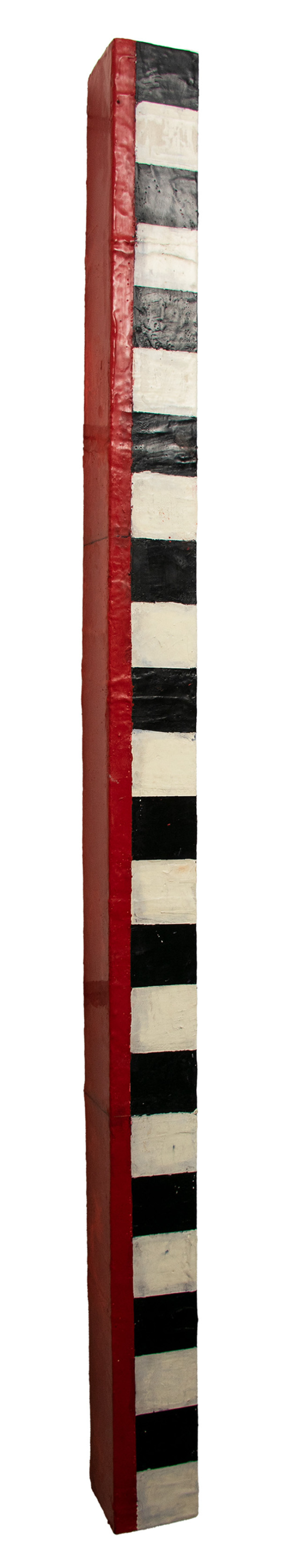 Wall Column-Black, white and red