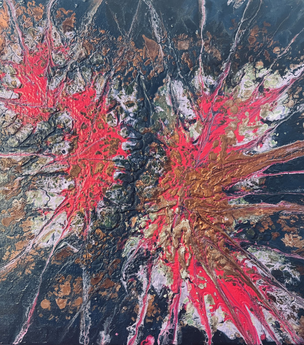WillSchmahl_Explosion_10x10x2, Acrylics by Will Schmahl