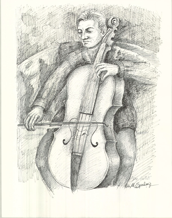 Cellist by Ada Monica Sperling
