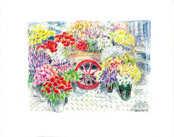 Flower Market in Grenada by Ada Monica Sperling