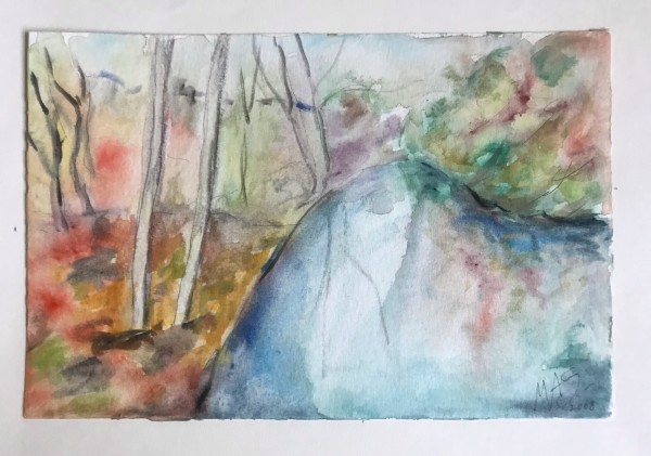 Woods and Pond by Ada Monica Sperling