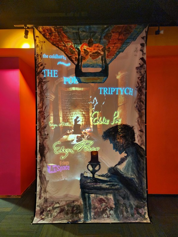 Photo Backdrop for Poe Triptych by Sean Patrick Philibin, Image 1.