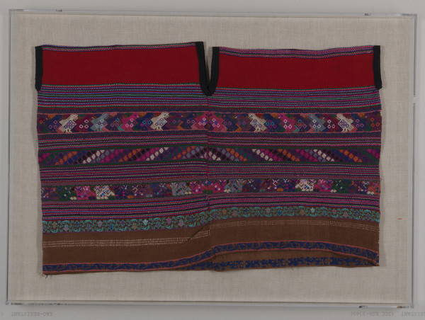 Huipil with Red Bands by Comalapa, Guatemala